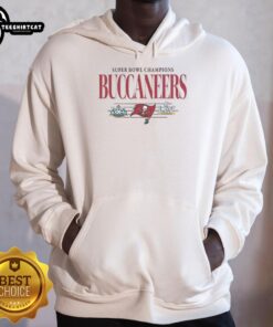 Premium Tampa Bay Buccaneers NFL Super Bowl Champions vintage logo hoodie, perfect for fans celebrating team victories.