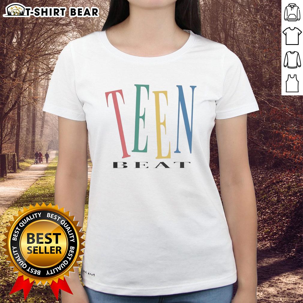 Premium Teen Beat Nostalgic Ladies Tee Premium Teen Beat nostalgic ladies tee featuring vibrant graphics and retro design, perfect for fans of 90s pop culture.