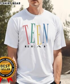 Premium Teen Beat Nostalgic T-Shirt featuring retro graphics, perfect for fans of 90s pop culture and vintage fashion.