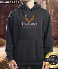 Premium Tenpoint Crossbow Technologies hoodie featuring a stylish design, perfect for outdoor enthusiasts and hunters.