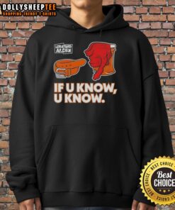 Alt Text: Premium Dan Le Batard Show hoodie featuring If U Know U Know design, perfect for fans of the show.