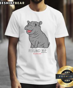 Alt Text: Premium The Fiona The Hippo Feeling Hip T-Shirt featuring a playful hippo graphic on a stylish tee for hip fashion lovers.