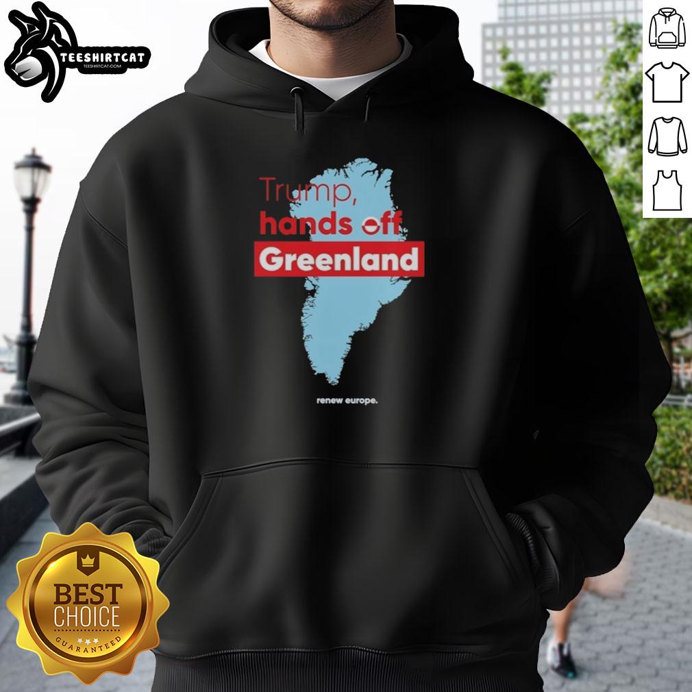 premium-trump-hands-off-greenland-state-hoodie Premium Trump Hands Off Greenland State Hoodie featuring a bold design, perfect for supporters of Trump's policies.