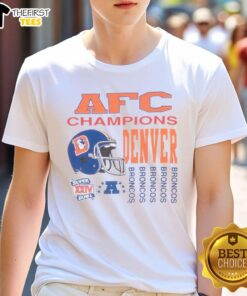 Premium Vintage NFL Denver Broncos AFC Champions 1989 T-Shirt showcasing classic design and team spirit.