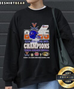 Premium Virginia Cavaliers Football TaxSlayer Gator Bowl Champions 2025 Sweatshirt showcasing team pride and championship spirit.