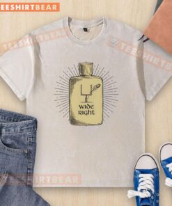 Alt Text: Premium wide right holy water washed t-shirt featuring a stylish design and soft, breathable fabric for comfort.