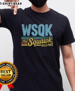 Premium Wsqk The Squawk 94.5 FM Hawkins The Upside Down T-Shirt featuring a unique design for fans of the show.