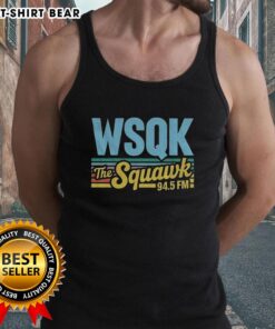Premium WSQK The Squawk 94.5 FM Hawkins upside down tank top in vibrant colors, perfect for summer fashion.
