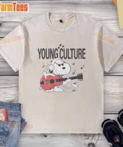 Alt Text: Premium Young Culture Snoopy Drift Streetwear washed t-shirt featuring a stylish graphic design and relaxed fit.