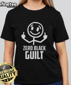Premium Zero Black Guilt Ladies Tee featuring a stylish design and soft fabric, perfect for casual wear and comfort.