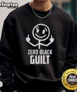 Premium Zero Black Guilt Sweatshirt showcasing a stylish design, perfect for casual wear and comfort.