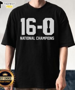 Alt Text: Pretty 16-0 National Champions 2025 Indiana Hoosiers T-Shirt featuring bold graphics and team colors.