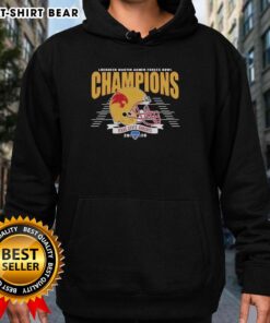 Alt Text: Texas State Bobcats football champions hoodie celebrating the 2026 Armed Forces Bowl victory in vibrant colors.