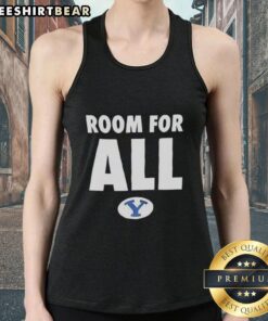 Pretty BYU Cougars Room For All tank top featuring vibrant colors and logo, perfect for fans and casual wear.