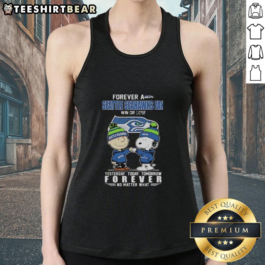 pretty-charlie-brown-fist-bump-snoopy-forever-a-seattle-seahawks-fan-win-or-lose-no-matter-what-tank-top Alt Text: Pretty Charlie Brown fist bump with Snoopy, celebrating Seattle Seahawks fandom in a win-or-lose tank top.