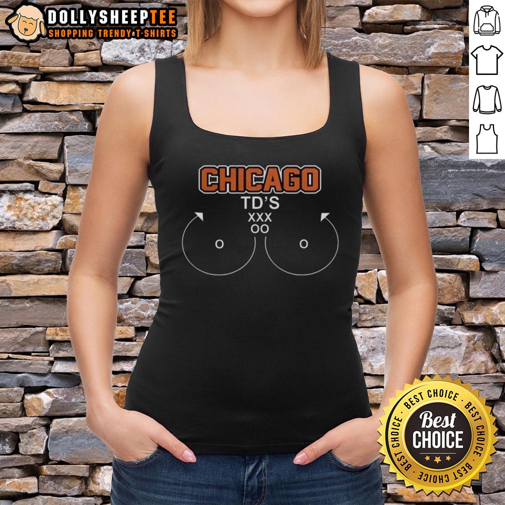 Pretty Chicago Bears Football Chicago Td'S Meme Tank Top Pretty Chicago Bears football tank top featuring a fun Chicago TDs meme design for fans.