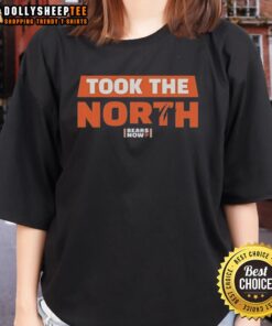 Alt Text: Pretty Chicago Bears Football Now Took the North Ladies Tee showcasing team pride in stylish women's apparel.
