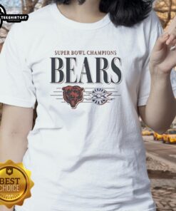 Pretty Chicago Bears Football Super Bowl Champions XX Ladies Tee showcasing team pride and stylish design.