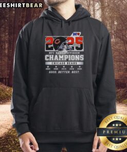 Pretty Chicago Bears NFC North Division Champions 2025 hoodie showcasing team pride and stylish design.