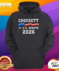 Pretty Crockett For Us Senate 2026 hoodie design featuring bold text and vibrant colors, perfect for campaign supporters.