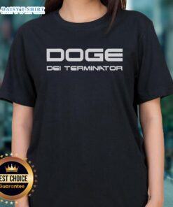 Pretty Doge Dei Terminator Ladies Tee featuring a stylish doge design for dog lovers and fashion enthusiasts.