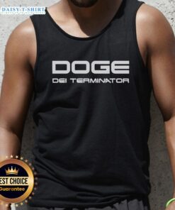 Pretty Doge Dei Terminator Tank Top featuring a colorful doge graphic for casual, stylish summer wear.