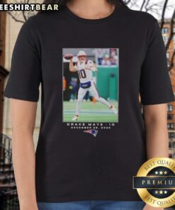 Pretty Drake Maye New England Patriots NFL Flash Features Week 17 Ladies Tee in vibrant colors, perfect for game day.