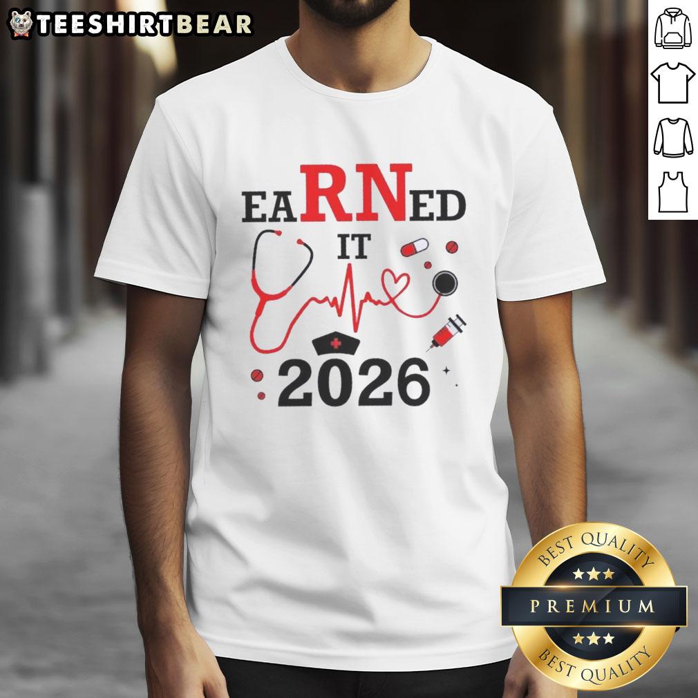 pretty-earned-it-rn-registered-nurse-2026-t-shirt Pretty Earned It RN Registered Nurse 2026 T-Shirt featuring a stylish design for proud nursing professionals.