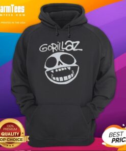 Stylish Pretty Gorillaz Band Skull Logo Hoodie featuring a unique graphic design, perfect for music fans and streetwear lovers.