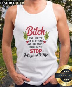 Stylish tank top featuring 'Pretty Grich Hands' design, perfect for making a bold statement in casual wear.