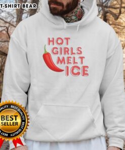 Pretty hot girls in stylish Melt Ice hoodies, showcasing trendy streetwear fashion in a vibrant urban setting.