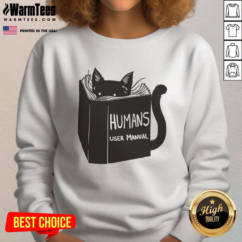pretty-humans-user-manual-for-cats-remix-sweatshirt Pretty Humans User Manual for Cats Remix Sweatshirt in cozy fabric, featuring playful cat-themed design, perfect for pet lovers.