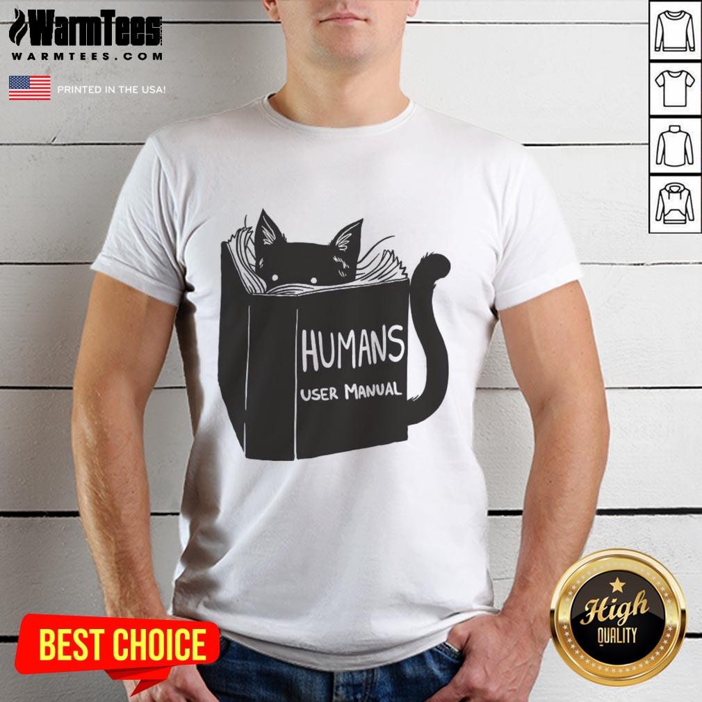 pretty-humans-user-manual-for-cats-remix-t-shirt Pretty Humans User Manual For Cats Remix T-Shirt featuring a playful cat design and vibrant colors, perfect for cat lovers.