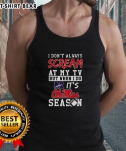 Ole Miss Rebels NCAA football lover tank top, perfect for fans who cheer passionately during games.