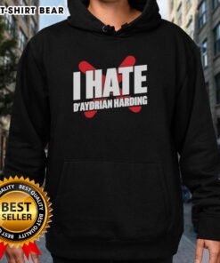 Alt Text: Stylish 'Pretty I Hate Daydrian Harding' hoodie displayed on a mannequin, showcasing its vibrant design and cozy fit.