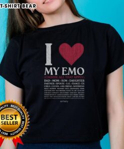 Pretty I Love My Emo Choose All That Apply Ladies Tee with stylish design, perfect for emo fashion enthusiasts.