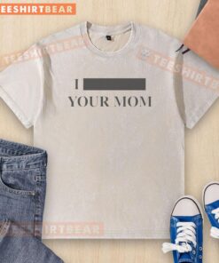 Stylish 'Your Mom' washed t-shirt in vibrant colors, perfect for casual wear and showcasing a fun sense of humor.