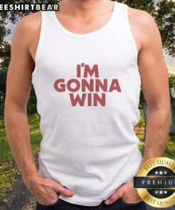 Stylish Pretty I'm Gonna Win Ringer Tank Top displayed on a mannequin, perfect for casual summer outfits.