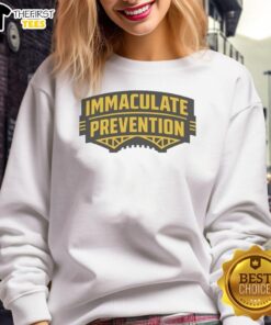 Pretty Immaculate Prevention City Pittsburgh Steelers football sweatshirt in black with bold team logo and stylish design.
