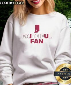 Pretty Indiana Hoosiers football sweatshirt featuring a small heart in the map for faithful fans, showcasing team spirit.