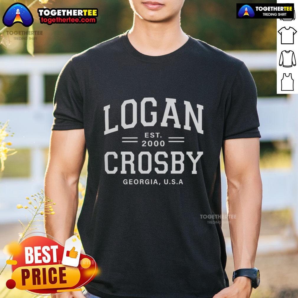 Pretty Logan Crosby Est 2000 Georgia Usa T Shirt Pretty Logan Crosby Est 2000 Georgia USA T-Shirt design featuring vibrant colors and stylish text, perfect for casual wear.