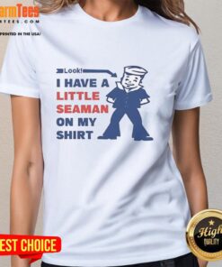 Pretty look with a little seaman graphic on a stylish ladies tee, perfect for casual summer outings.