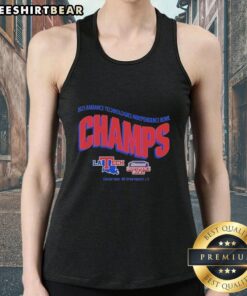 Pretty Louisiana Tech Bulldogs Champions 2025 tank top from Radiance Technologies Independence Bowl celebration.
