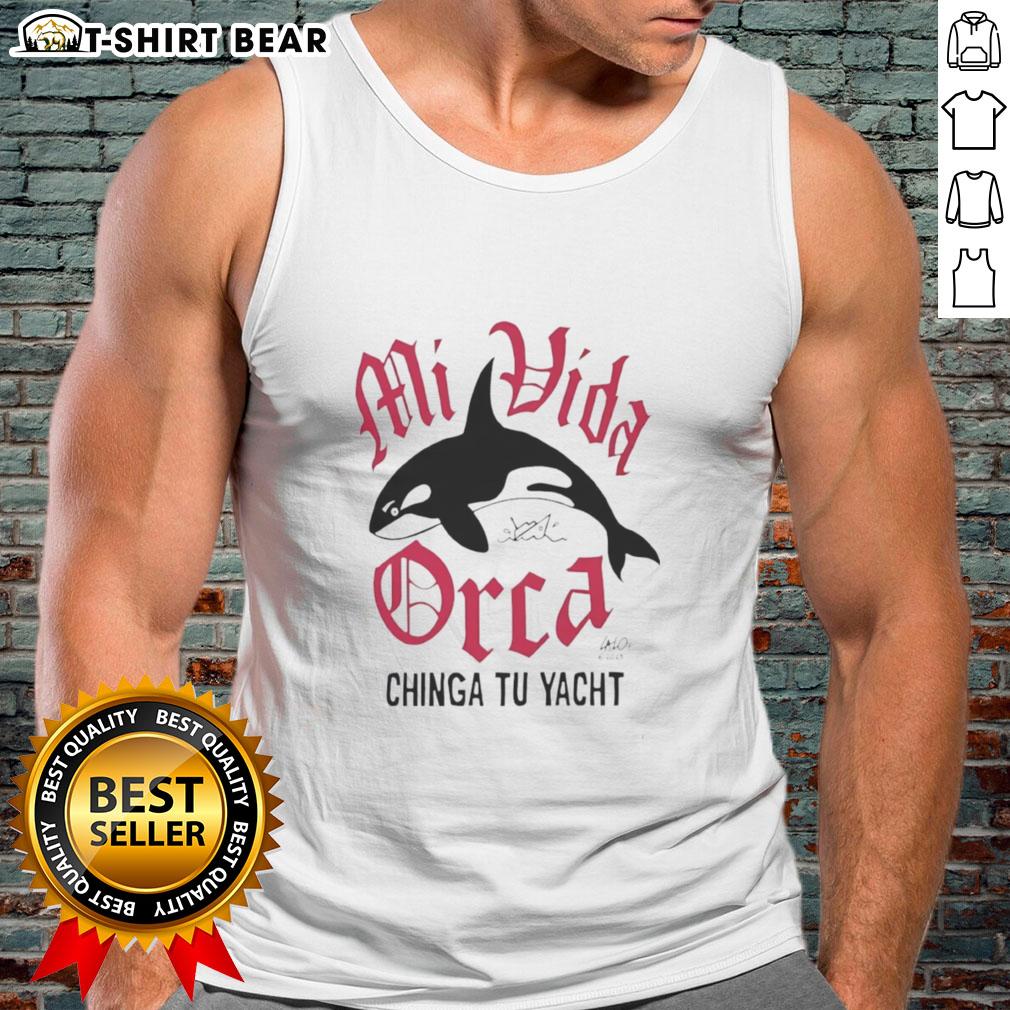 Pretty Mi Vida Orca Chinga Tu Yacht Tank Top Pretty Mi Vida Orca Chinga Tu Yacht Tank Top featuring a vibrant design, perfect for summer beach outings.