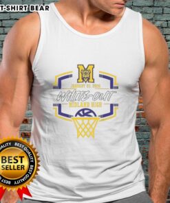 Midland Bulldogs basketball white-out tank top for 2026, featuring a stylish design for fans and players.
