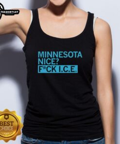 Pretty Minnesota Nice Fuck Ice Tank Top featuring a playful design perfect for summer vibes and Minnesota pride.