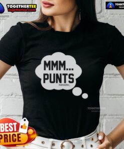 Pretty Mmm Punts The Drew Allen Ladies Tee in vibrant colors, perfect for casual outings and stylish comfort.