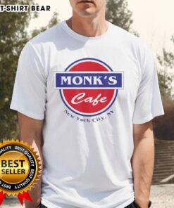 Pretty Monk's Cafe New York City NY T-shirt featuring a stylish design and vibrant colors, perfect for cafe lovers.