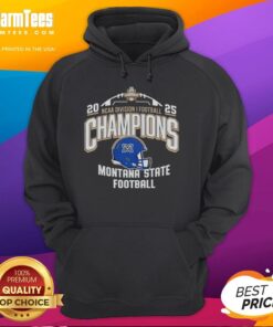 Pretty Montana State Bobcats NCAA Division I Football Champions 2025 hoodie featuring vibrant team colors and logo.