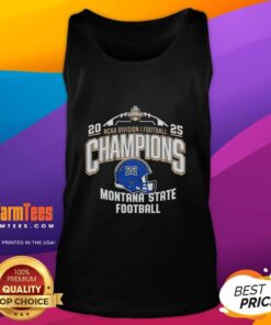 Pretty Montana State Bobcats NCAA Division I Football Champions 2025 tank top showcasing team pride and style.